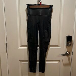 Spanx Moto black leggings